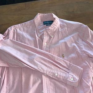 Men’s light red classic fit Ralph Lauren polo